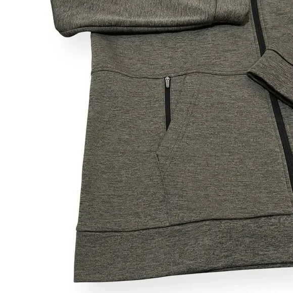 Nike Men's Therma-Fit Full Zip Hoodie Dark Heather Gray Size XL CU6231-071 New - Picture 6 of 7
